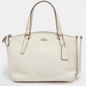 Coach Off White Leather Mini Kelsey